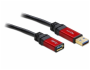 DeLOCK USB 3.2 Gen 1 Verlängerungskabel, USB-A Stecker > USB-A Buchse (schwarz/rot, 2 Meter, SuperSpeed)
