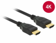 Delock - Kabel HDMI s ethernetem - HDMI s piny (male) do HDMI s piny (male) - 2 m - trojnásobně stíněná kroucená dvoulinka - černá - podporuje 4K