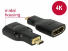 DeLOCK micro HDMI-D samec > HDMI-A samice 4K, adaptér