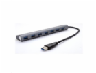 i-tec USB HUB METAL/ 7 portů/ USB 3.0/ napájecí adaptér/ ...