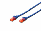 Digitus Ecoline Patch Cable, UTP, CAT 6e, AWG 26/7, modrý...