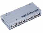 PremiumCord USB 2.0 HUB 4-portový s napájecím adaptérem 5...