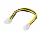 PREMIUMCORD Redukce napájení 8 pin/Female zdroj na P4 4pi...