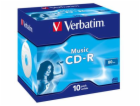 VERBATIM CD-R(10-pack)Audio/Live it!/Colour/Jewel/80Min
