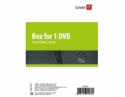 COVER IT obal na 1 DVD 14mm černý 10ks/bal