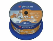 1x50 Verbatim DVD-R 4,7GB 16x Speed, photo printable