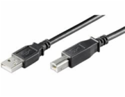 PREMIUMCORD Kabel USB 2.0 A-B propojovací 1m, barva černá