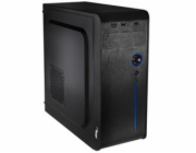 Akyga PC skříň Midi ATX 2xUSB2.0. bez PSU, černá