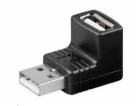 PremiumCord USB redukce A-A, Male/Female 90°