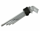 GEKO L-klíče TORX, sada 9ks, T15-T55, 260mm