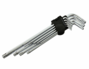 GEKO L-klíče TORX, sada 9ks, T15-T55, 260mm