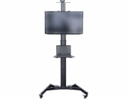 DIGITUS DA-90370 DIGITUS Televizní vozík pro obrazovky do 70 "police pro DVD přehrávače, kameru, nosnost 50 kg, VESA max. 600x400