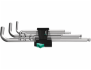 WERA 950/9 Hex-Plus 1 L-key set metric, chrome-plated