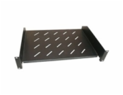 XtendLan Police 400mm, univerzal, 2U, 45kg nosnost, černá