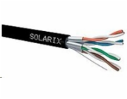 Solarix Kabel STP drát CAT6A STP PE Fca 500m/cívka SXKD-6A-STP-PE