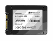 TRANSCEND SSD420K 128GB Industrial SSD disk2.5" SATA3, MLC, Ind., Aluminium case, černý