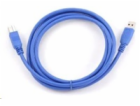 GEMBIRD Kabel USB 3.0 A-B propojovací 1,8m (modrý)