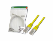 Digitus Patch Cable, UTP, CAT 5e, AWG 26/7, měď, žlutý, 1m