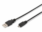 Digitus USB 2.0 kabel USB A samec na USB micro B samec, 2...