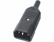 PREMIUMCORD Konektor napájecí 230V na kabel (samec, IEC C14)