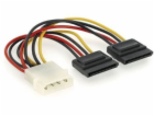 GEMBIRD Kabel redukce - rozdvojka napájení 1x 5,25" na 2x...