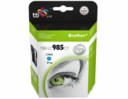 Ink. kazeta TB kompat. s Brother LC 985 CY 100% N
