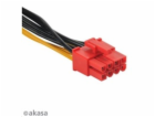 AKASA kabel  redukce napájení z 6pin PCIe na 8pin PCIe 2....