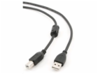 GEMBIRD Kabel USB 2.0 A-B propojovací 1,8m Premium (černý...