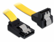 Delock kabel HDD SATA 20 cm pravoúhlý nahoru/dolů, žlutý