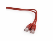 GEMBIRD kabel patchcord Cat5e UTP 0,5m, červený