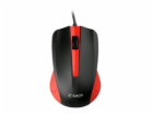 C-TECH WM-01R myš, červená, USB