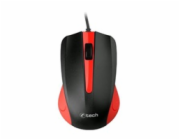 C-TECH WM-01R myš, červená, USB