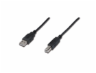 Digitus Připojovací kabel USB 2.0, typ A - B M / M, 1,0 m...