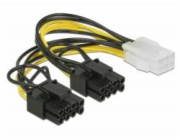Delock PCI Express napájecí kabel 6 pin samice > 2 x 8 pin samec 15 cm