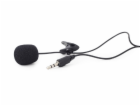 GEMBIRD mikrofon s klipsnou, MIC-C-01, černý