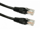 Kat. 6 RJ45 UTP měděný propojovací kabel, 1 m, černý