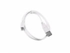 C-TECH kabel USB 2.0 AM/Micro, 1m, bílý