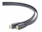 Kabel propojovací HDMI 1.4 + Ethernet plochý , zlacené ko...