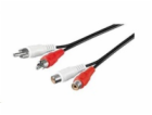 PREMIUMCORD Kabel prodlužovací audio 2x Cinch - 2x Cinch ...