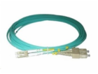 Duplexní patch kabel MM 50/125, OM3, LC-SC, LS0H, 1m