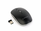 GEMBIRD myš MUSW-4B-01, černá, bezdrátová, USB nano receiver