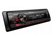 Pioneer MVH-S320BT autorádio s USB a Bluetooth červené