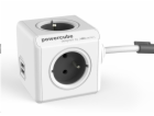 Allocacoc PowerCube Extended USB Grey (1,5m)