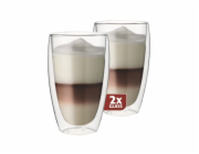 Maxxo DG832 latté dvoustěnné termo sklenice 2ks