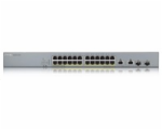 Zyxel GS1350-26HP 26 Port smart managed CCTV PoE switch, long range, 375W, 24x GbE, 2x combo RJ45/SFP