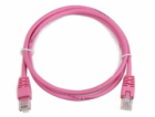 GEMBIRD kabel patchcord Cat5e UTP 3m, růžový