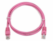 GEMBIRD kabel patchcord Cat5e UTP 3m, růžový