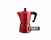 Moka konvice Pezzetti ItalExpress 3 šálky červená