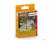 Schleich Wild Life vlčí matka se štěňaty, figurka jako hračka
