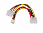 Akyga adapter Molex/mini-Molex/Molex/15cm